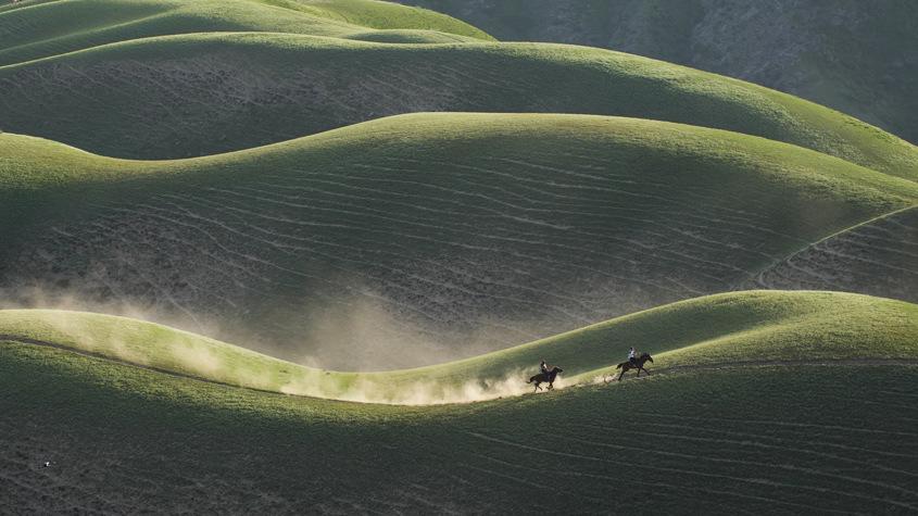 新疆伊犁喀拉峻人體草原獨特風景
